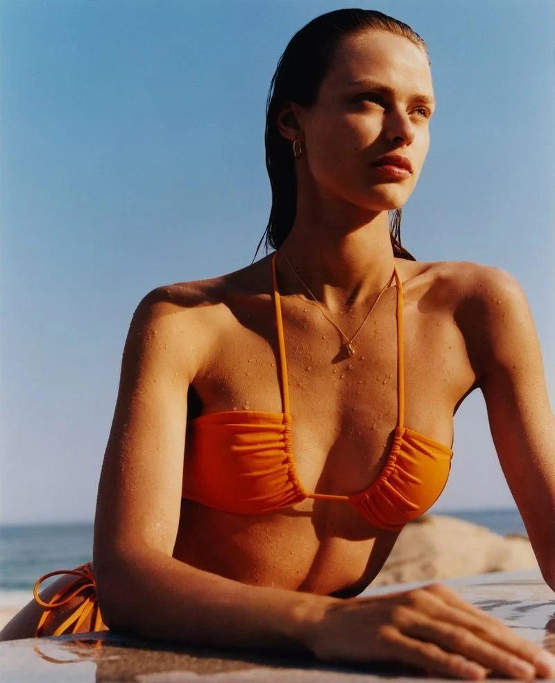 Birgit Kos in Aritzia Sabaton Swim Summer 2022 Campaign Anne
